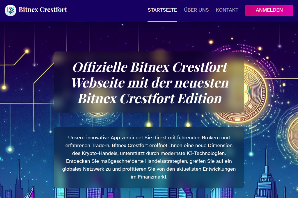Screenshot of bitnex-crestfortapp.com