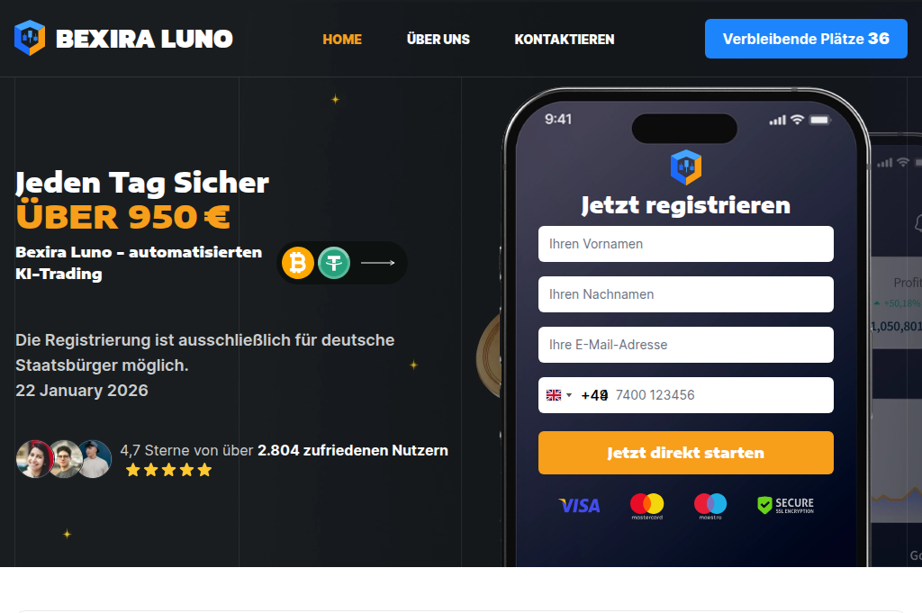 Screenshot of bexira-luno.de