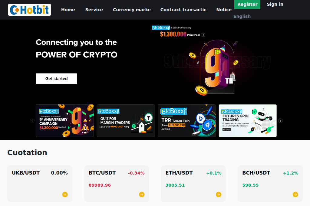 Screenshot of btscex.com