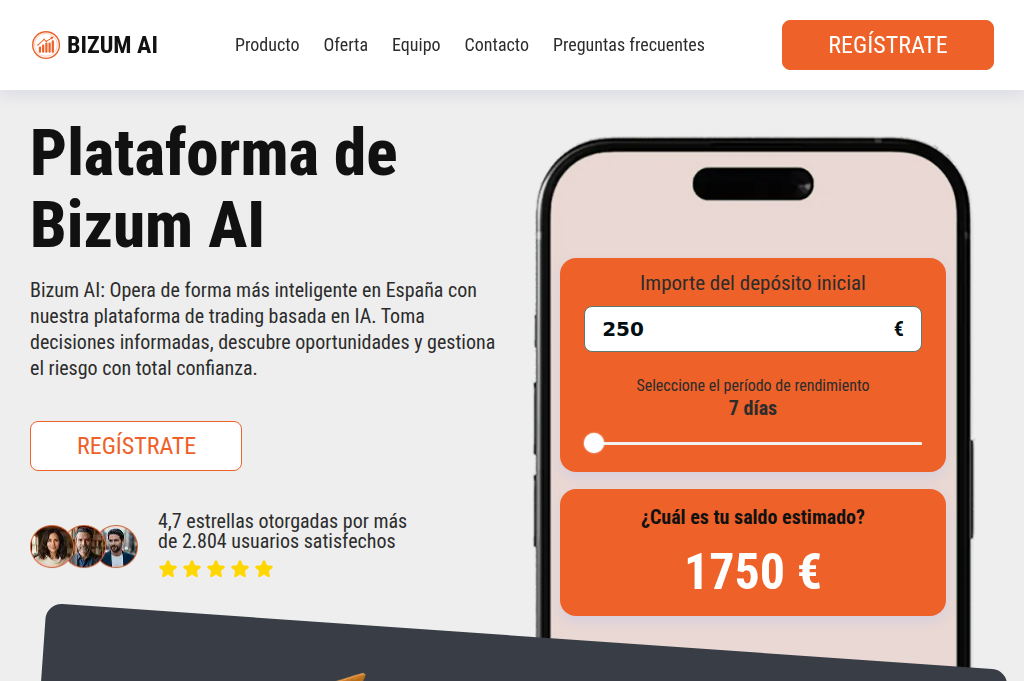 Screenshot of bizum-ai.net