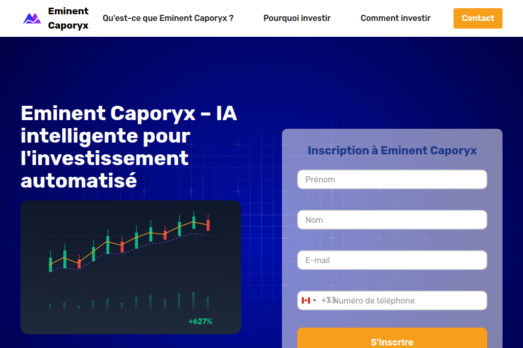 Screenshot of eminentcaporyx.org