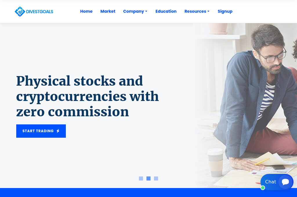 Screenshot of divestgoal.com