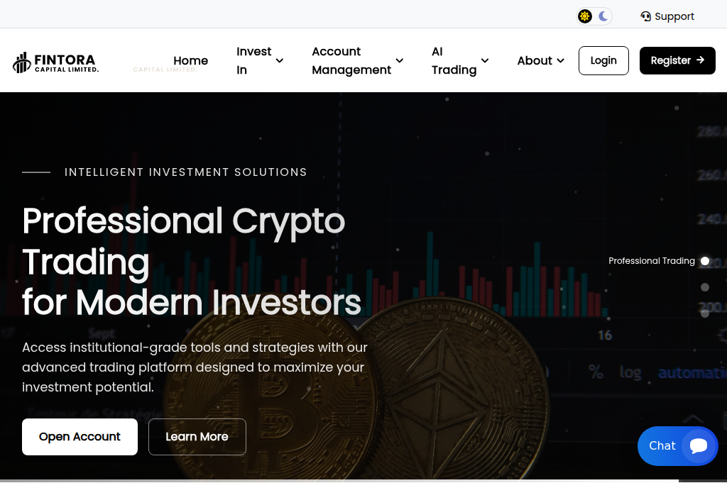 Screenshot of fintoracapltd.com