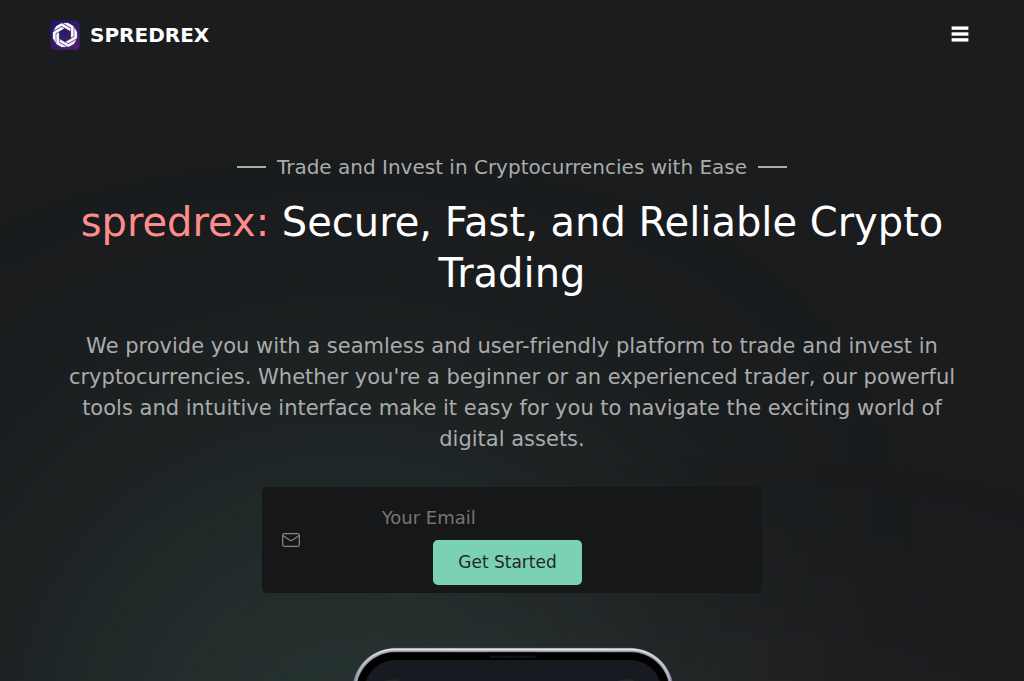 Screenshot of spredrex.com