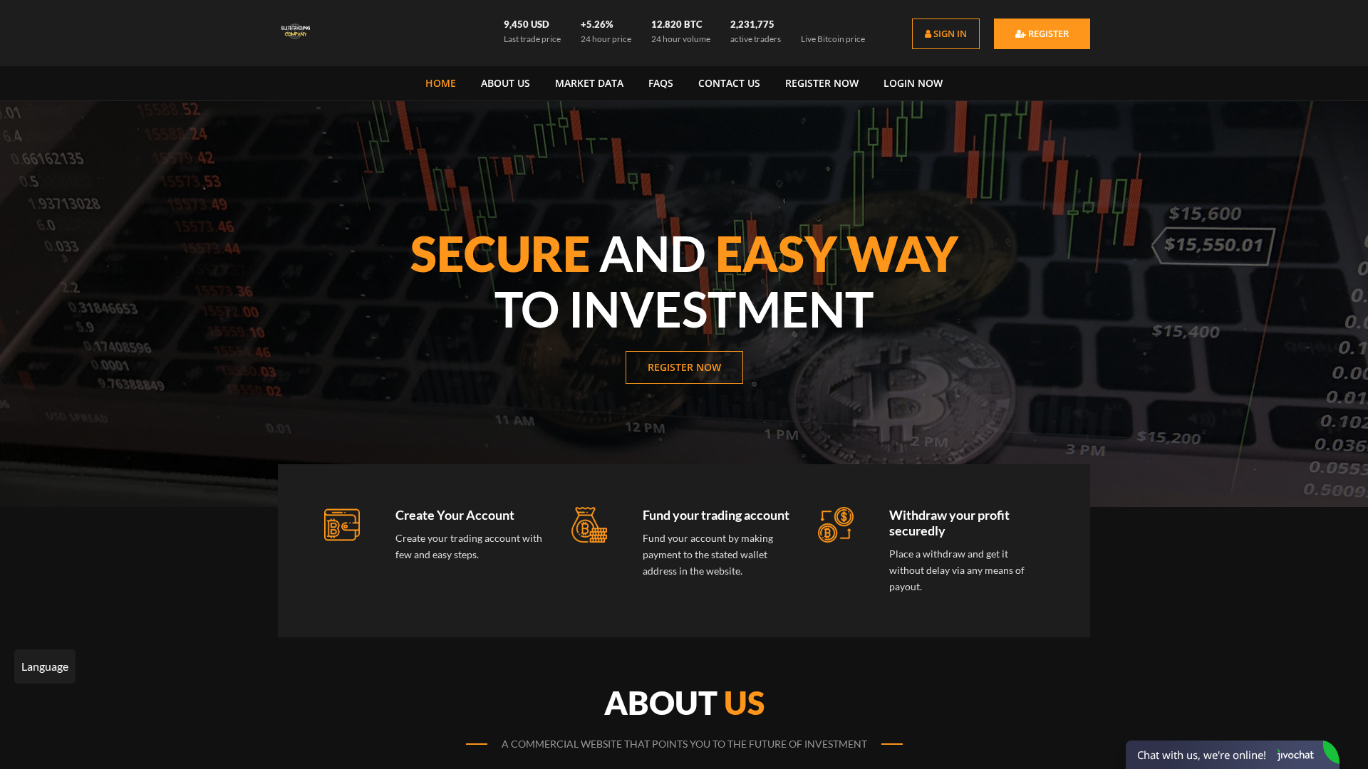 Screenshot of elitetrading-company.pro