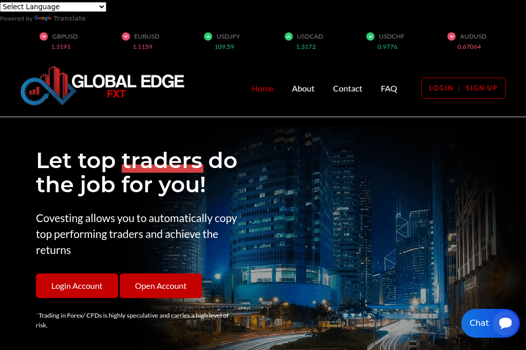 Screenshot of globaledgesfxt.live