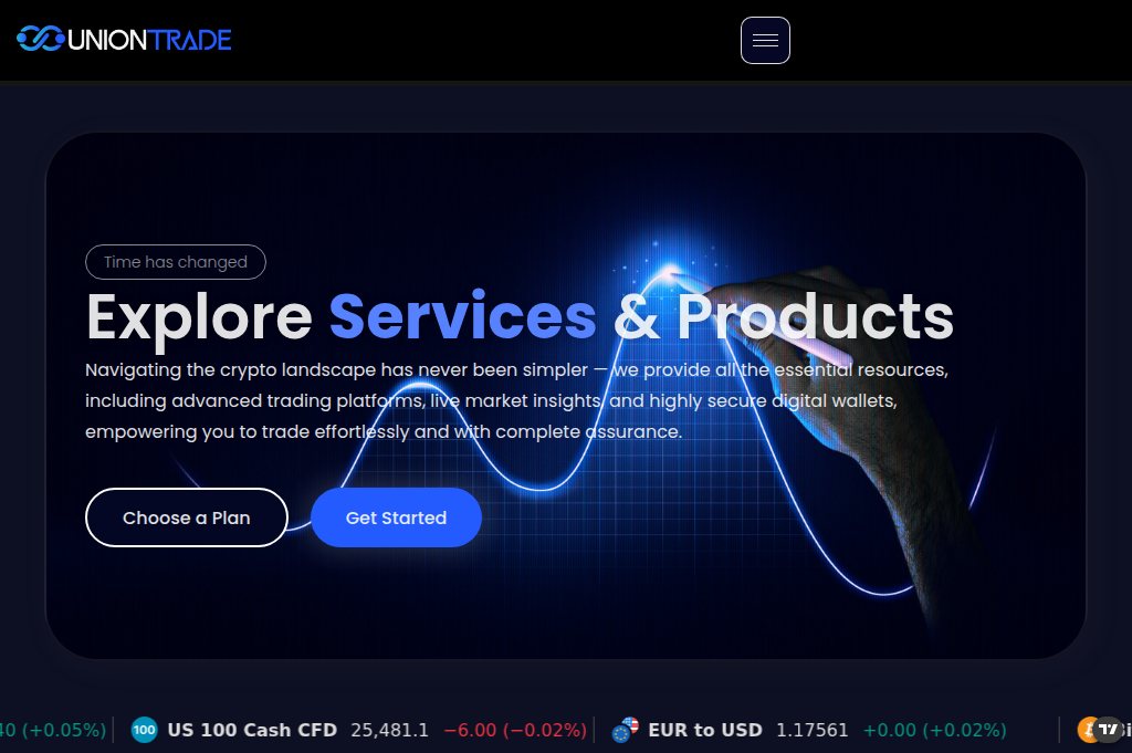 Screenshot of union-tradeltd.com