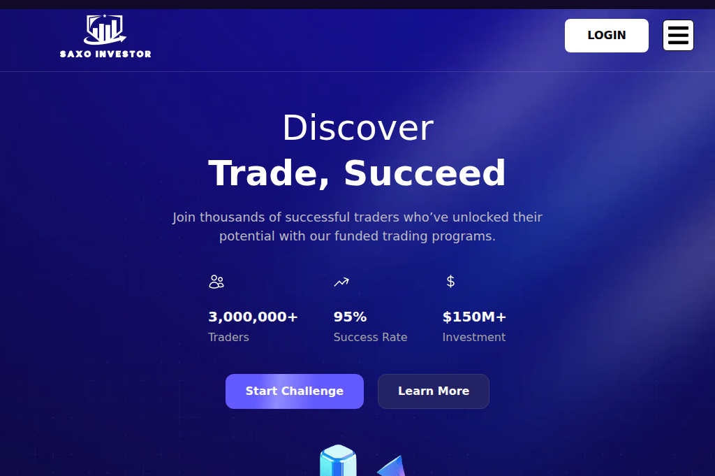 Screenshot of saxo-investment.com