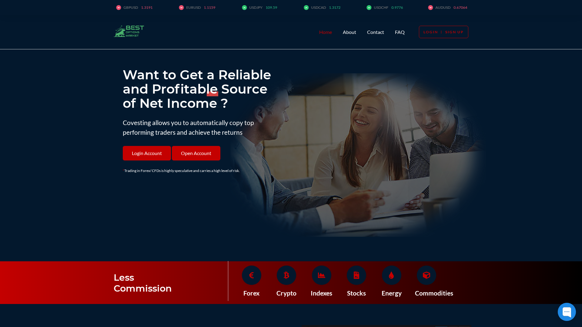 Screenshot of bestoptionsmarket.live