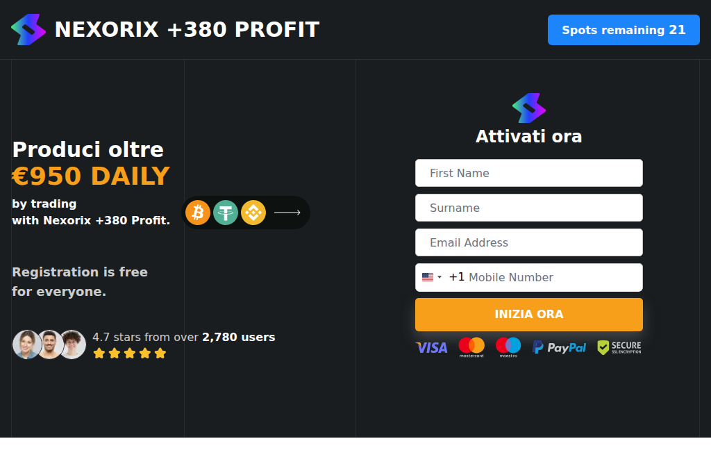 Screenshot of nexorix380-profit.it