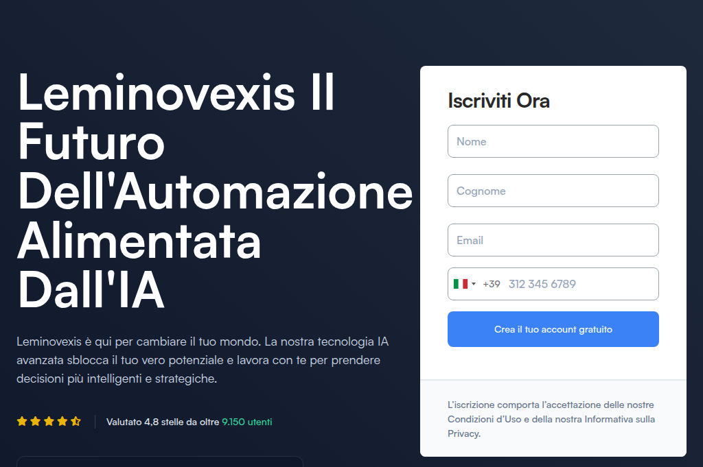 Screenshot of leminovexis.org