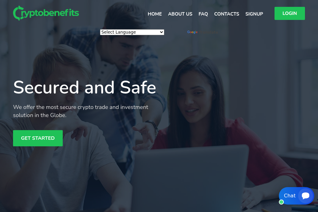 Screenshot of cryptobenefits.uk