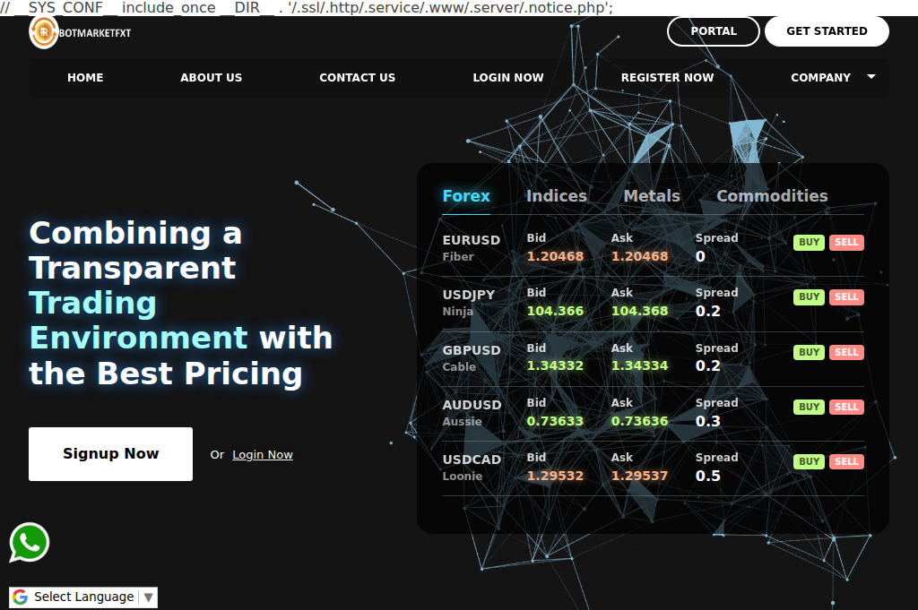 Screenshot of euroiqtrade.com