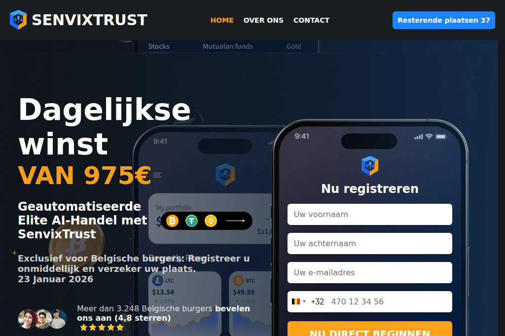 Screenshot of senvixtrust.net