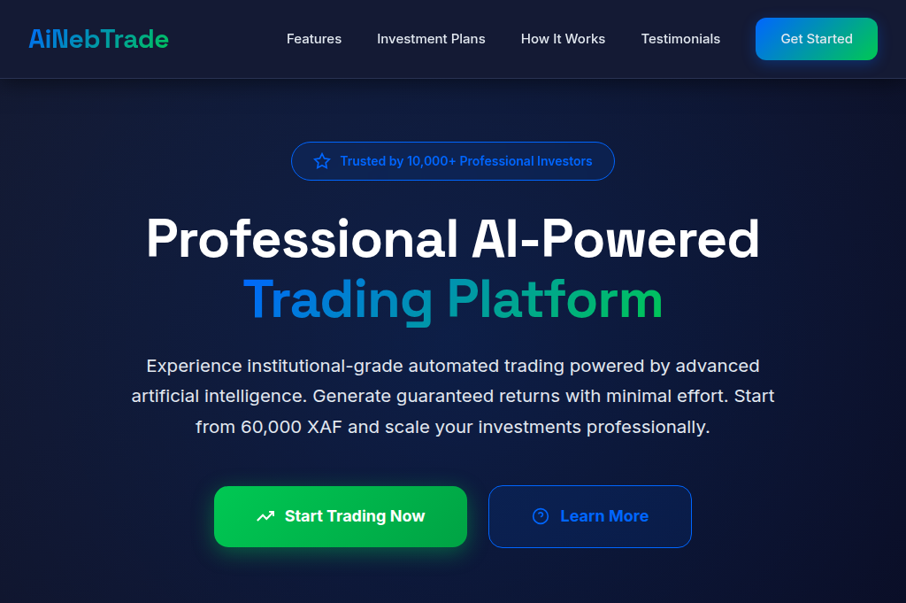 Screenshot of ainebtrade.com