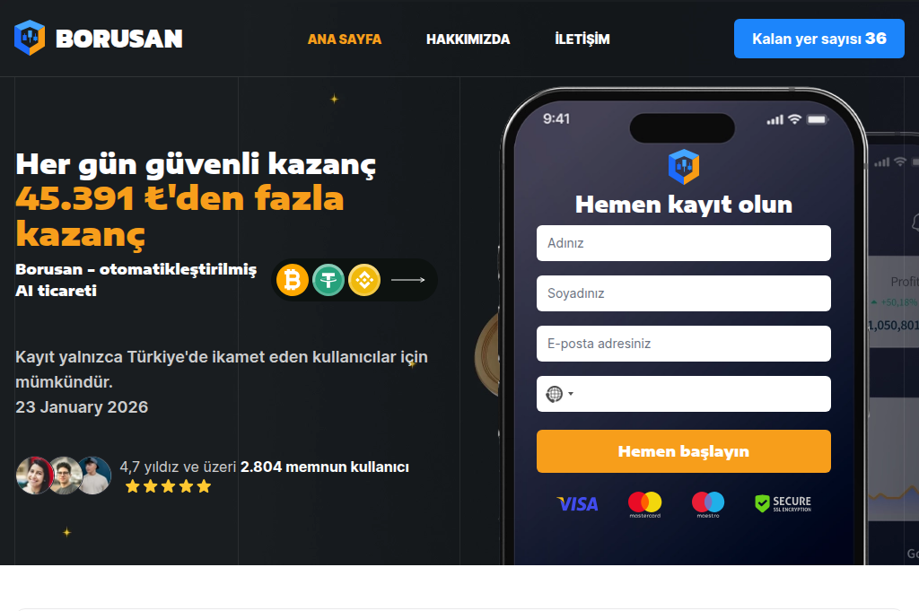 Screenshot of borusan-ai.net