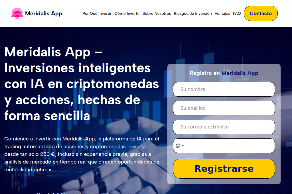 Screenshot of meridalisapp-ai.net