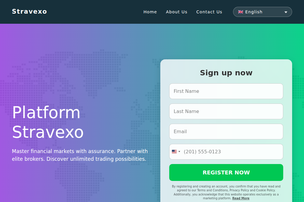 Screenshot of stravexo.net