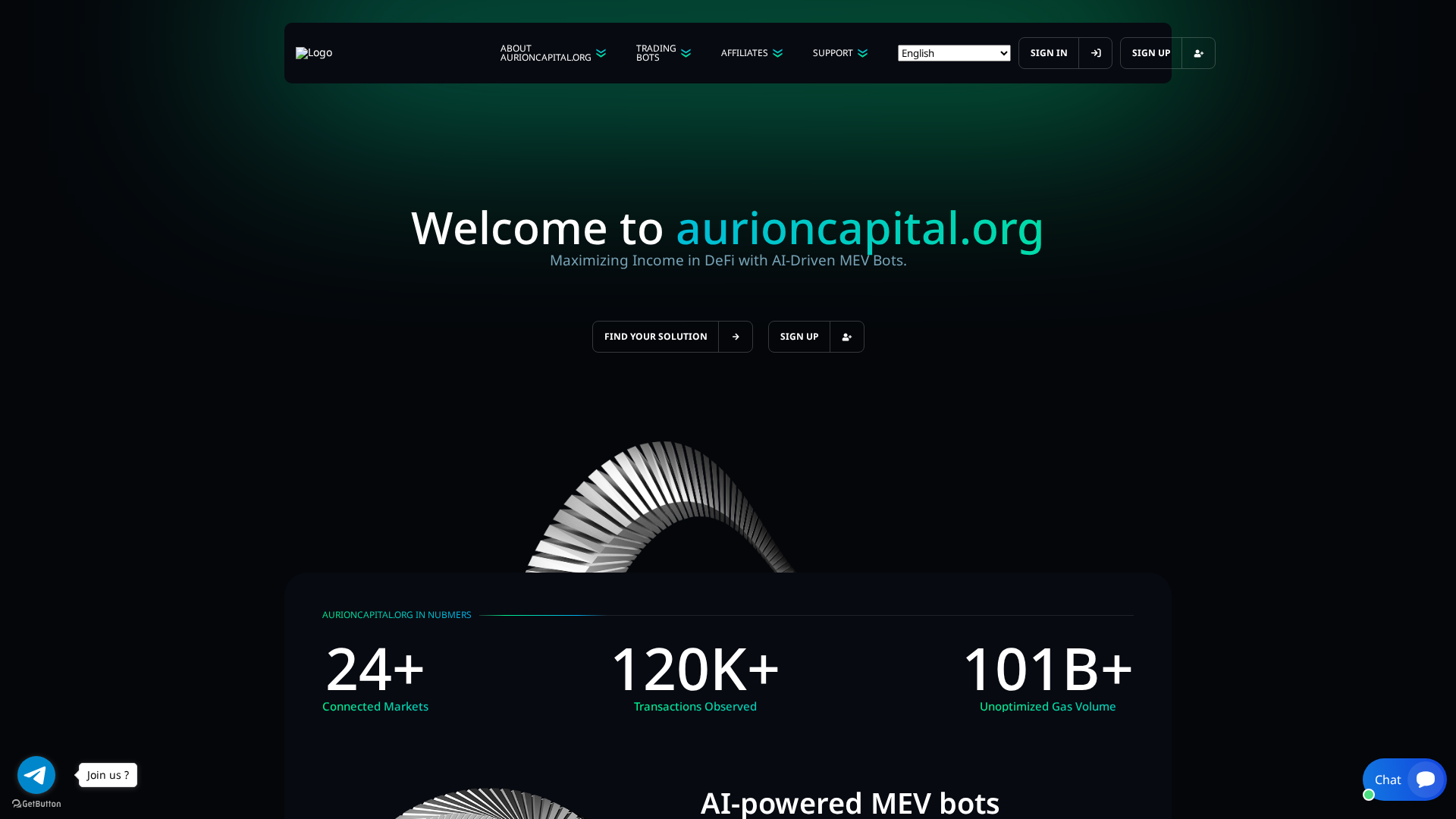 Screenshot of aurioncapital.org