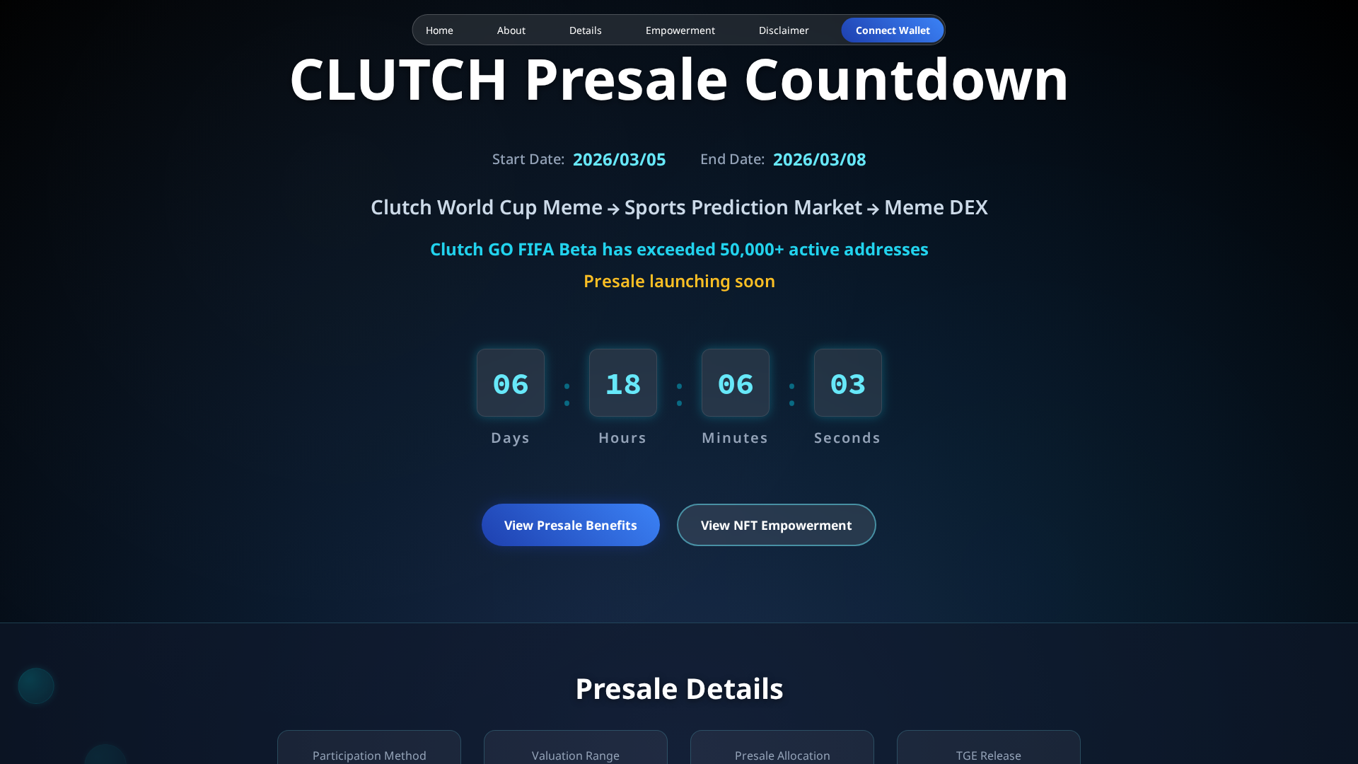 Screenshot of clutchdex.com