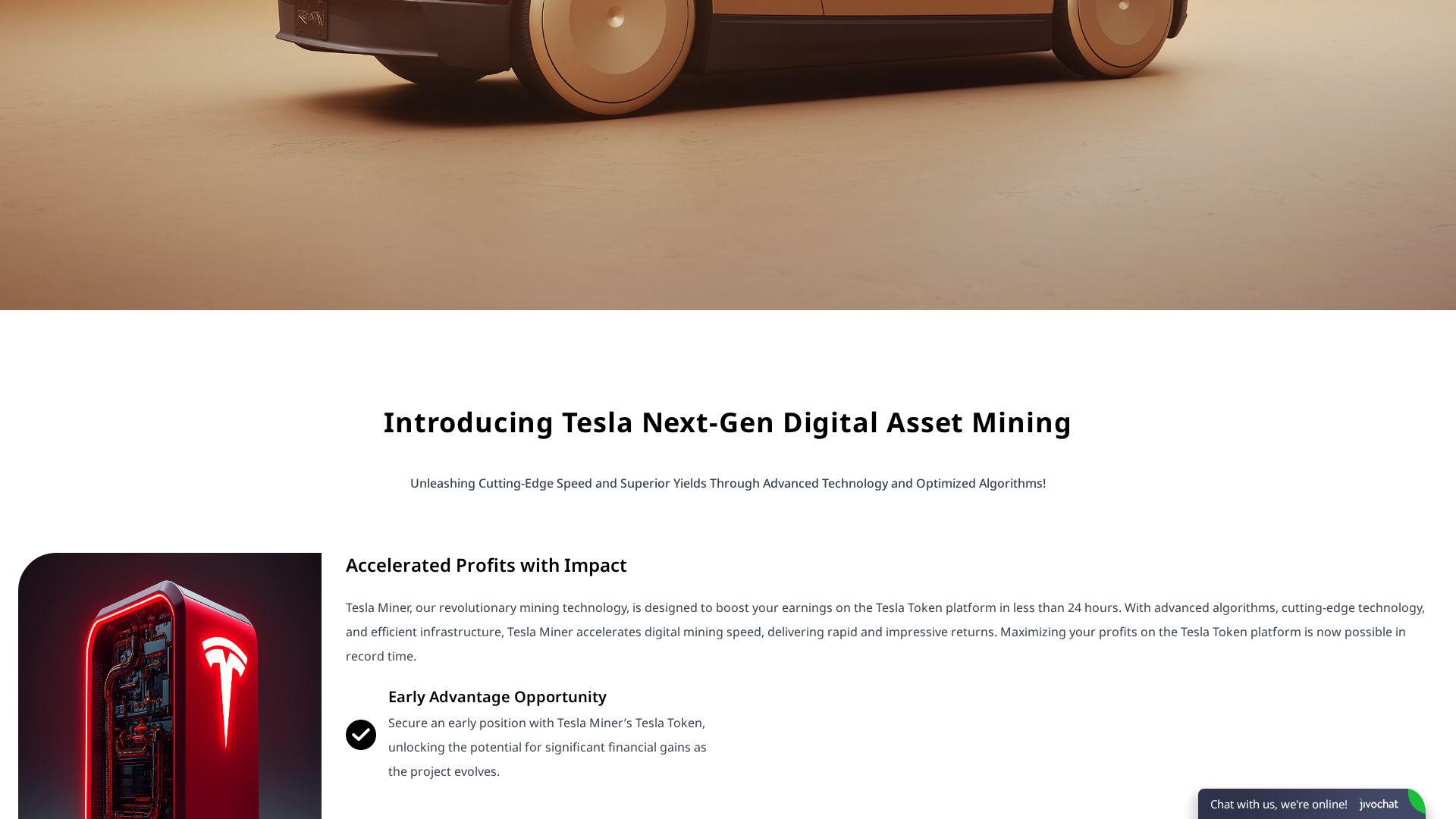 Screenshot of tesl-ai-invests.xyz