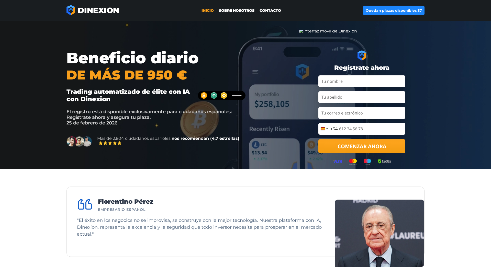 Screenshot of dinexion-es.net