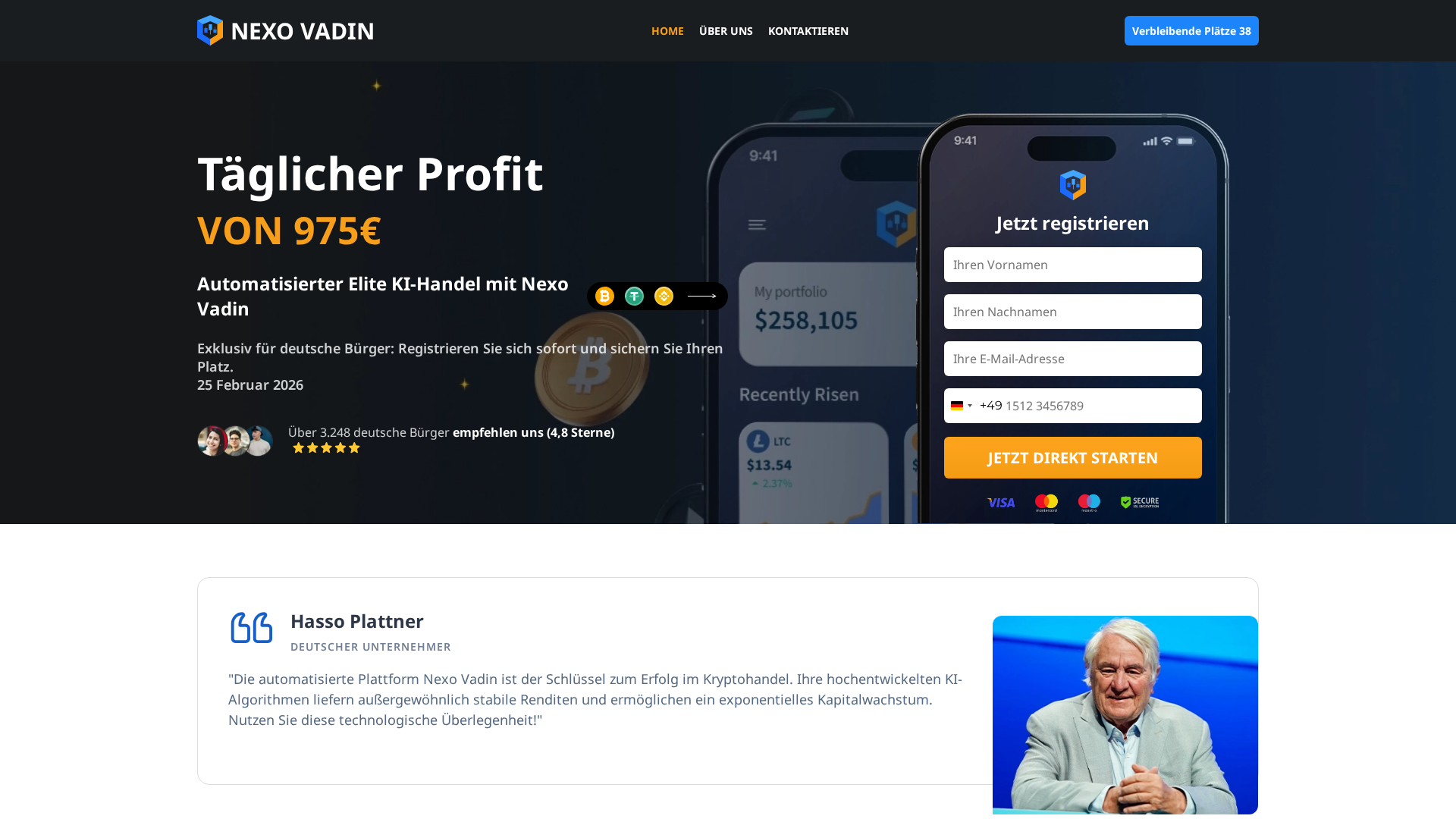 Screenshot of nexo-vadin.net