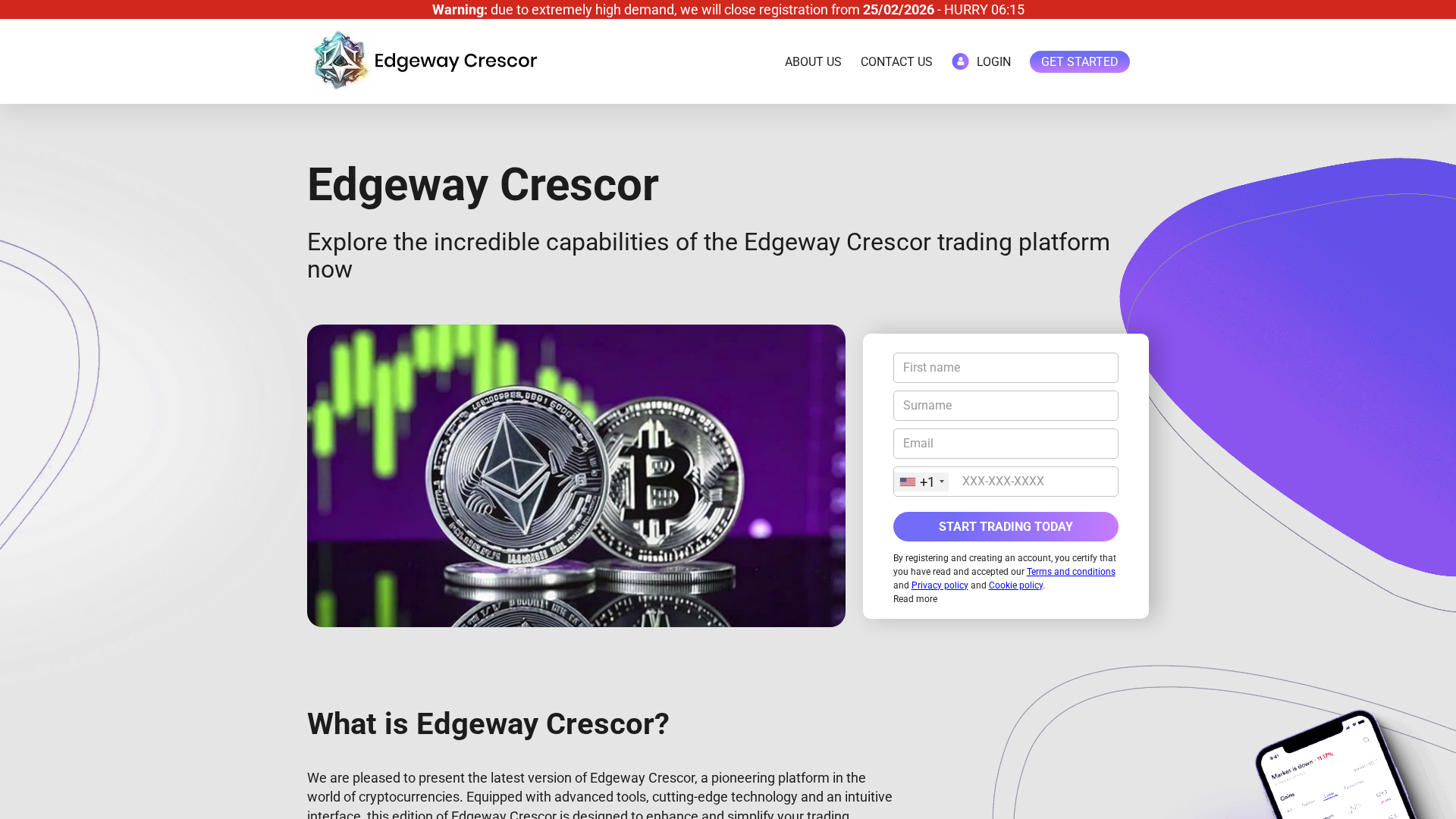 Screenshot of edgewaycrescorai.net