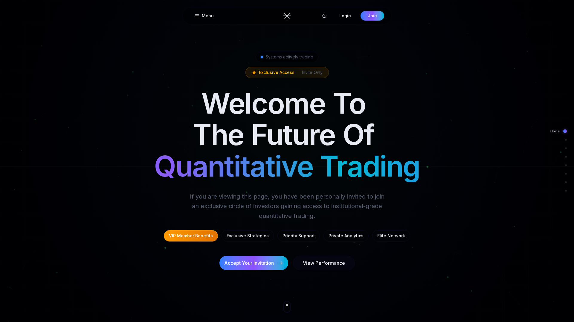 Screenshot of trinityquant.space