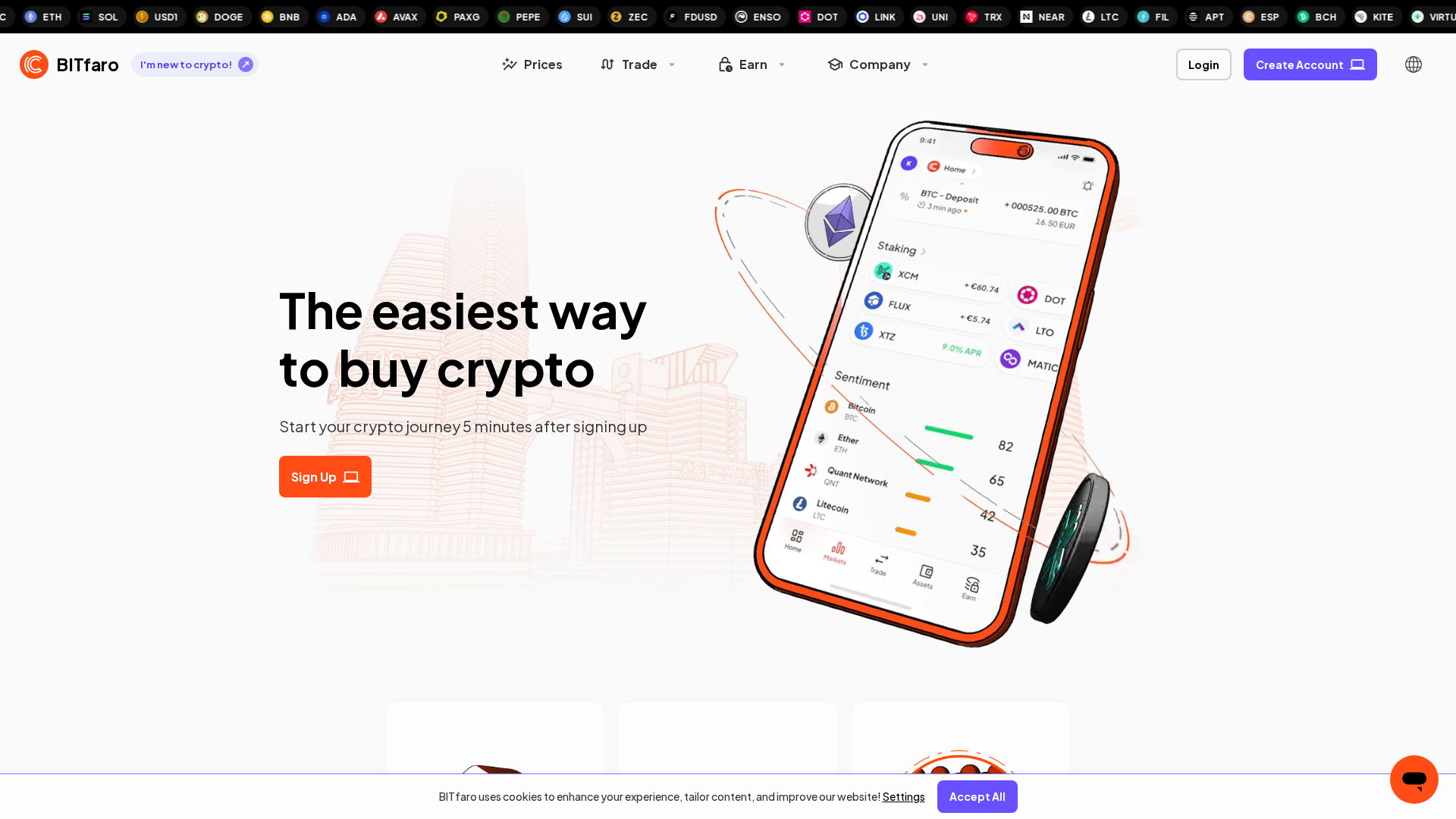 Screenshot of bitfaro.org