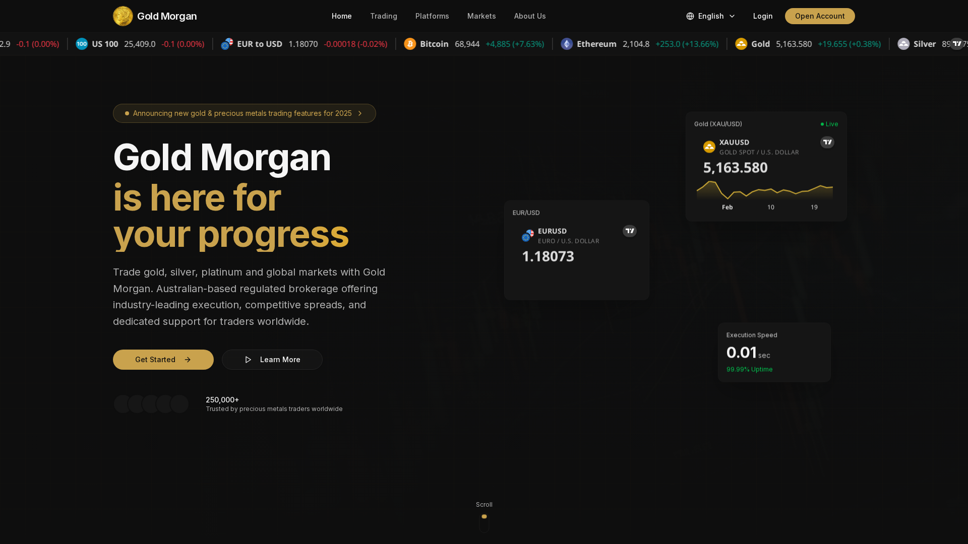 Screenshot of goldmorgan.com