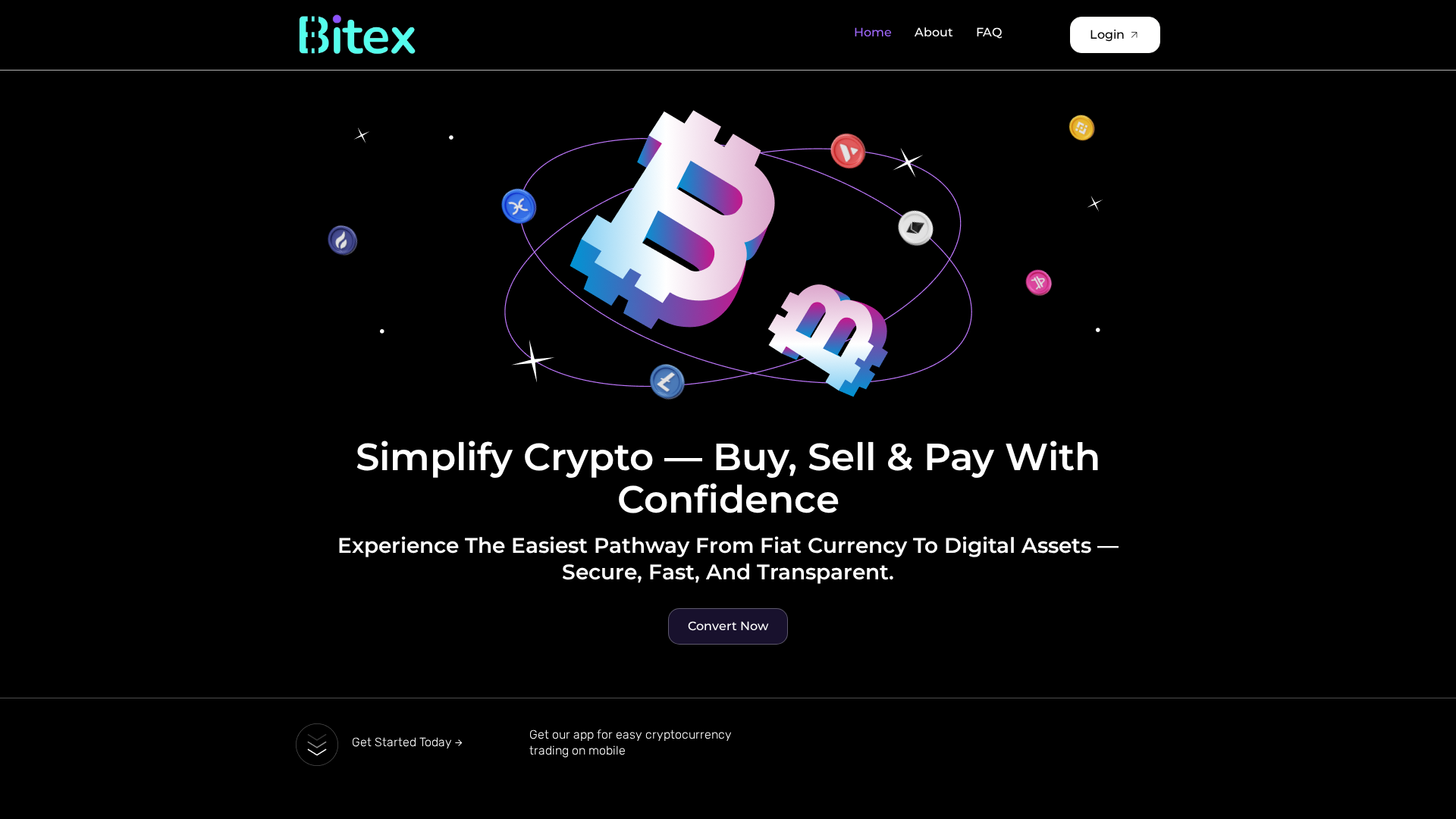 Screenshot of bitex.link