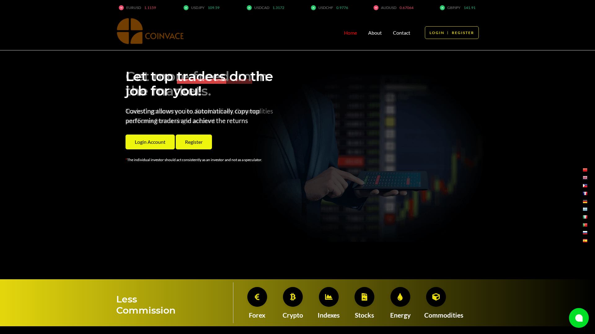 Screenshot of coinvaces.online