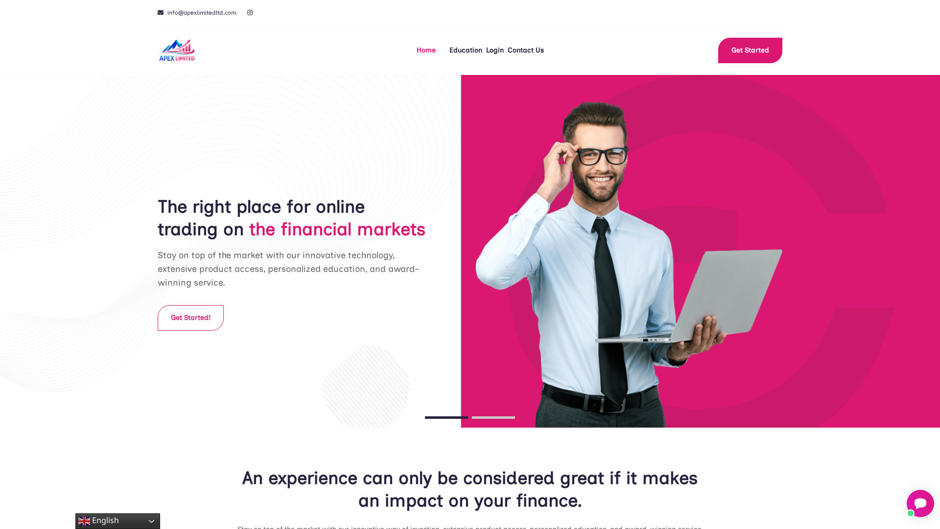 Screenshot of apexlimitedltd.com