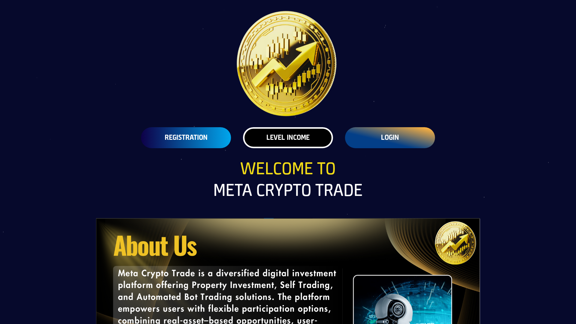 Screenshot of metacryptotrade.com