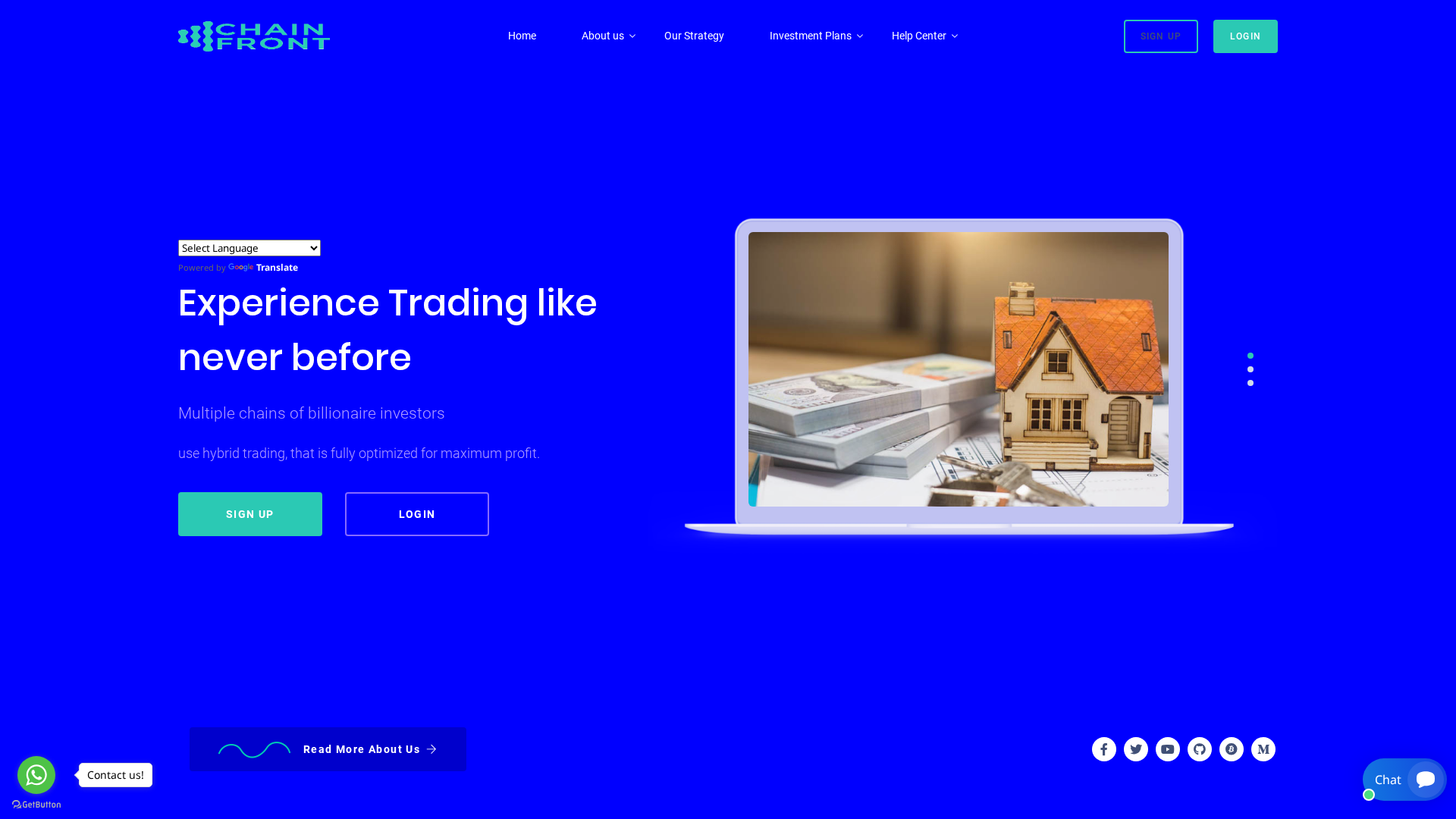 Screenshot of chain-front.com