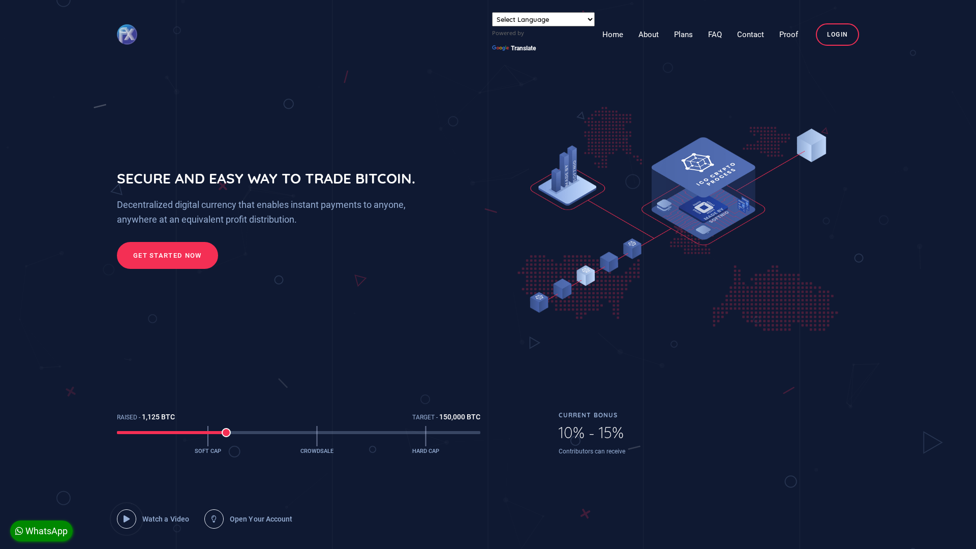 Screenshot of firstbtctrade.com