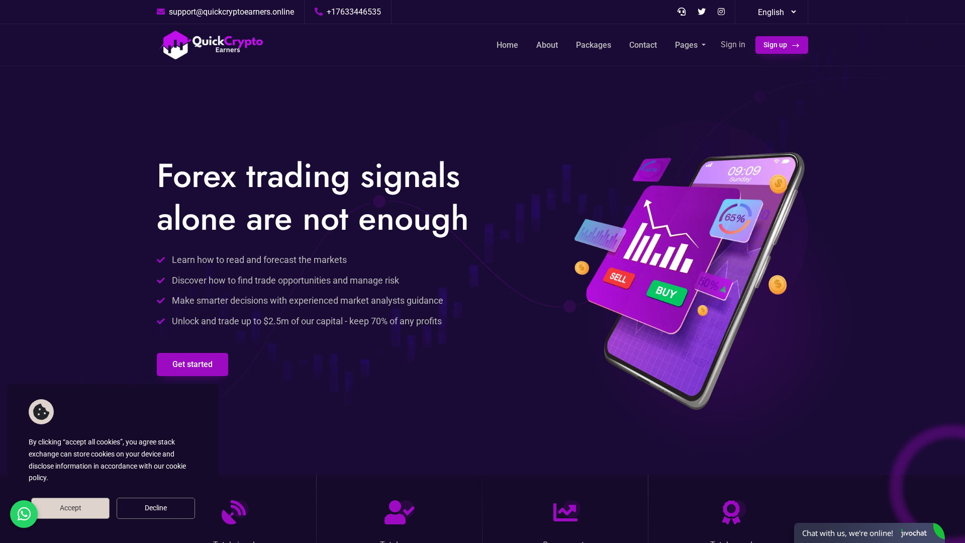 Screenshot of quickcryptoearners.online