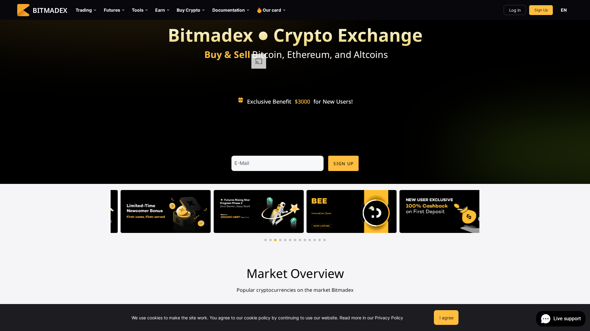 Screenshot of bitplax.com