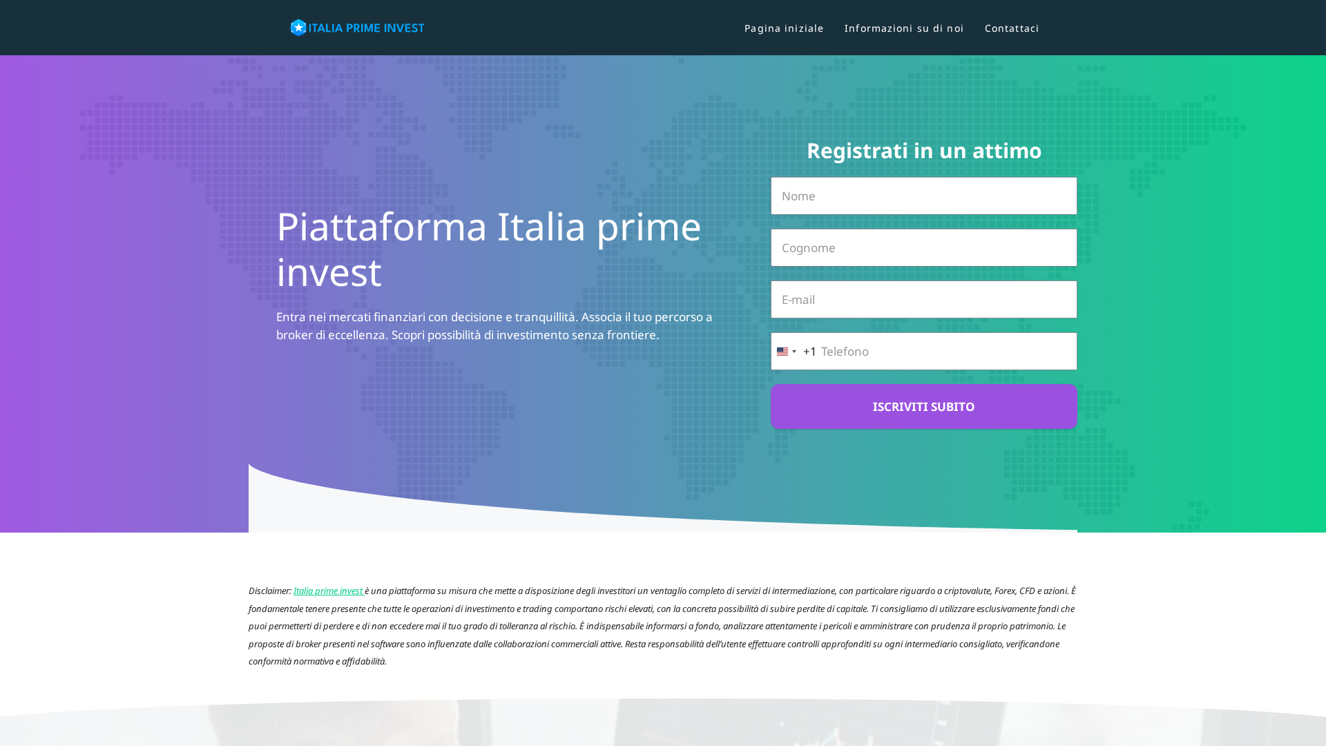 Screenshot of italiapriminvest.com