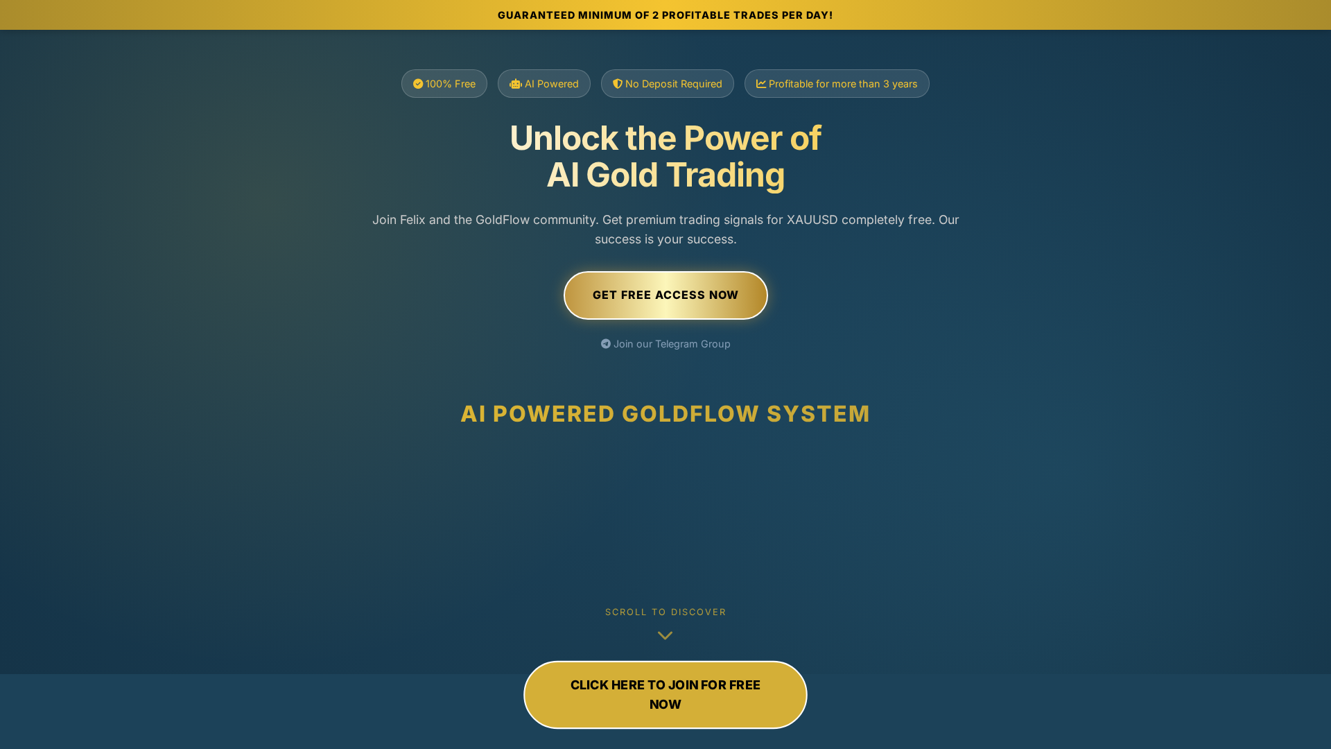 Screenshot of gold-flow.app