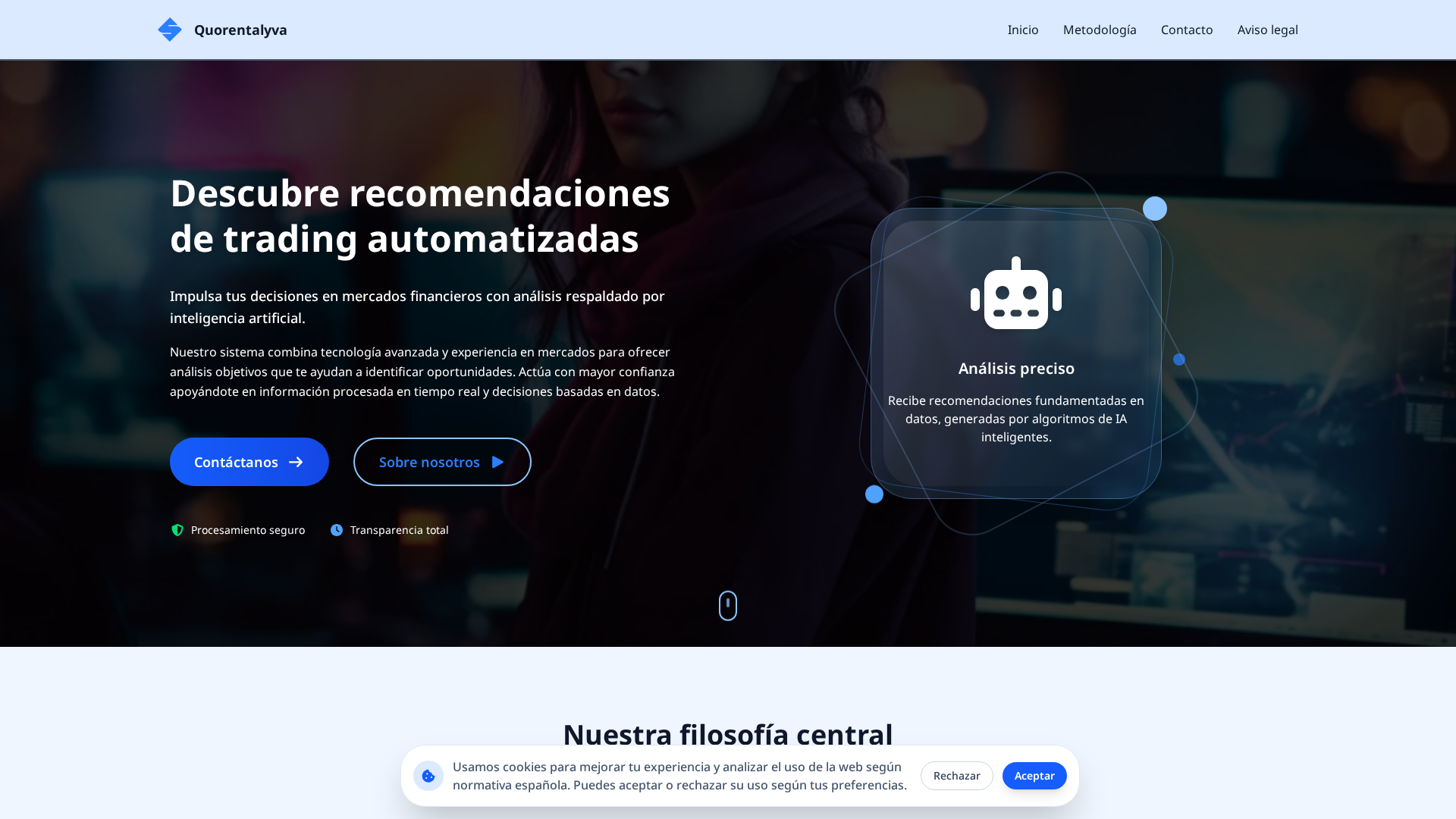 Screenshot of quorentalyva.com