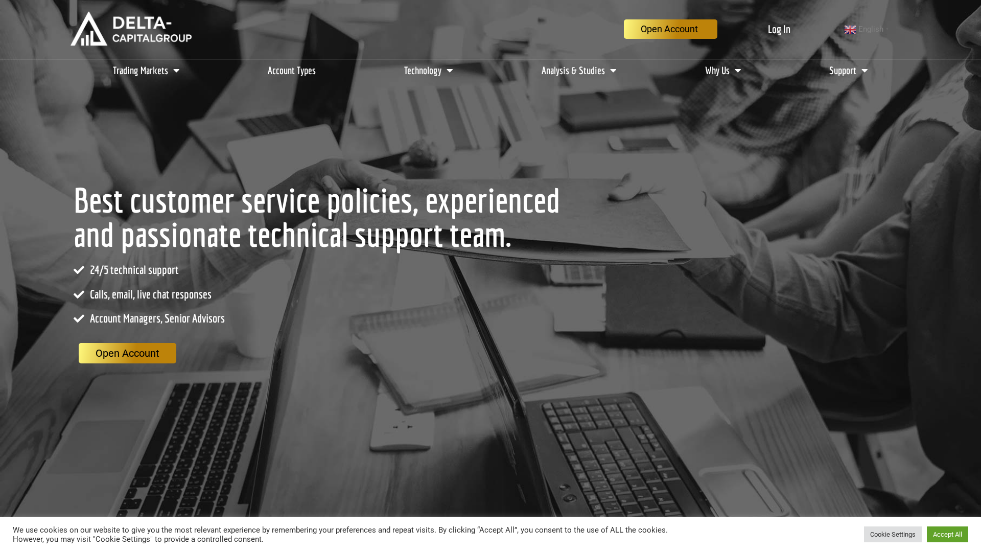 Screenshot of deltacapital-group.com