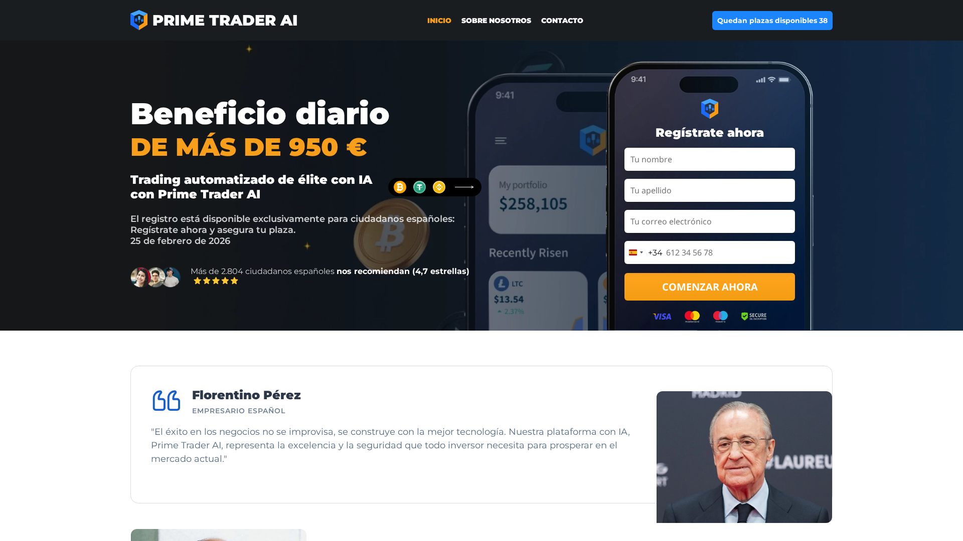 Screenshot of primetrader-ai.net
