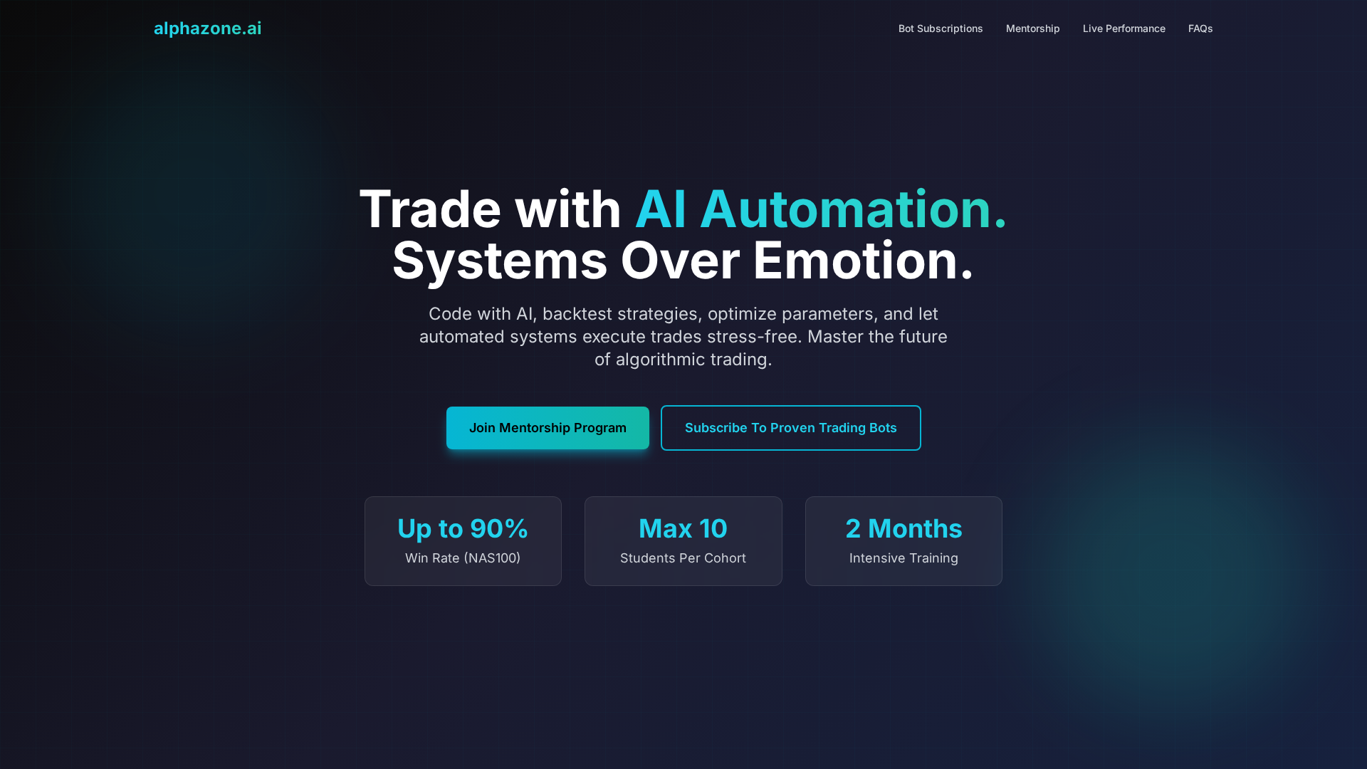 Screenshot of alphazone-ai.com