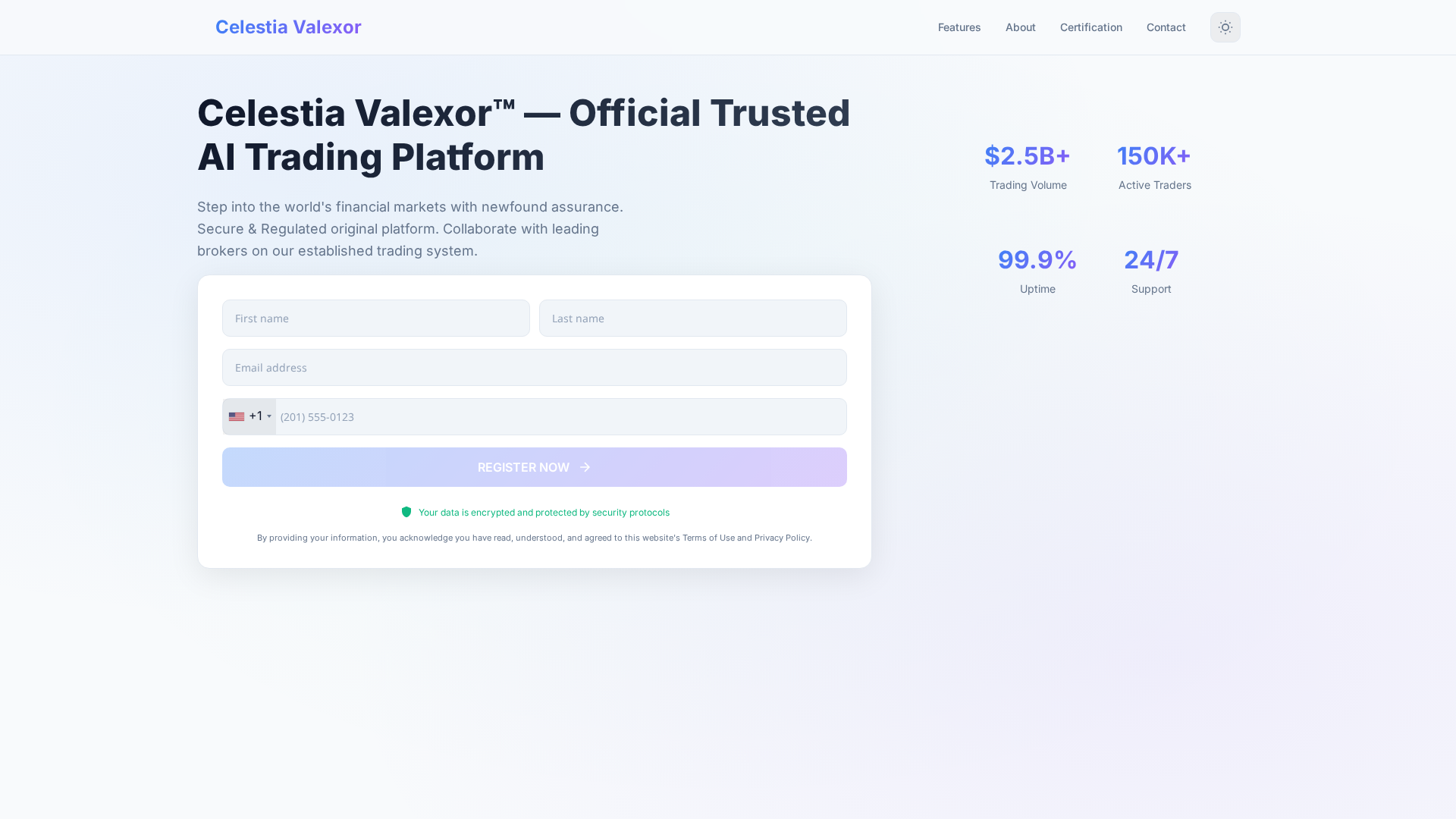Screenshot of celestia-valexor.org