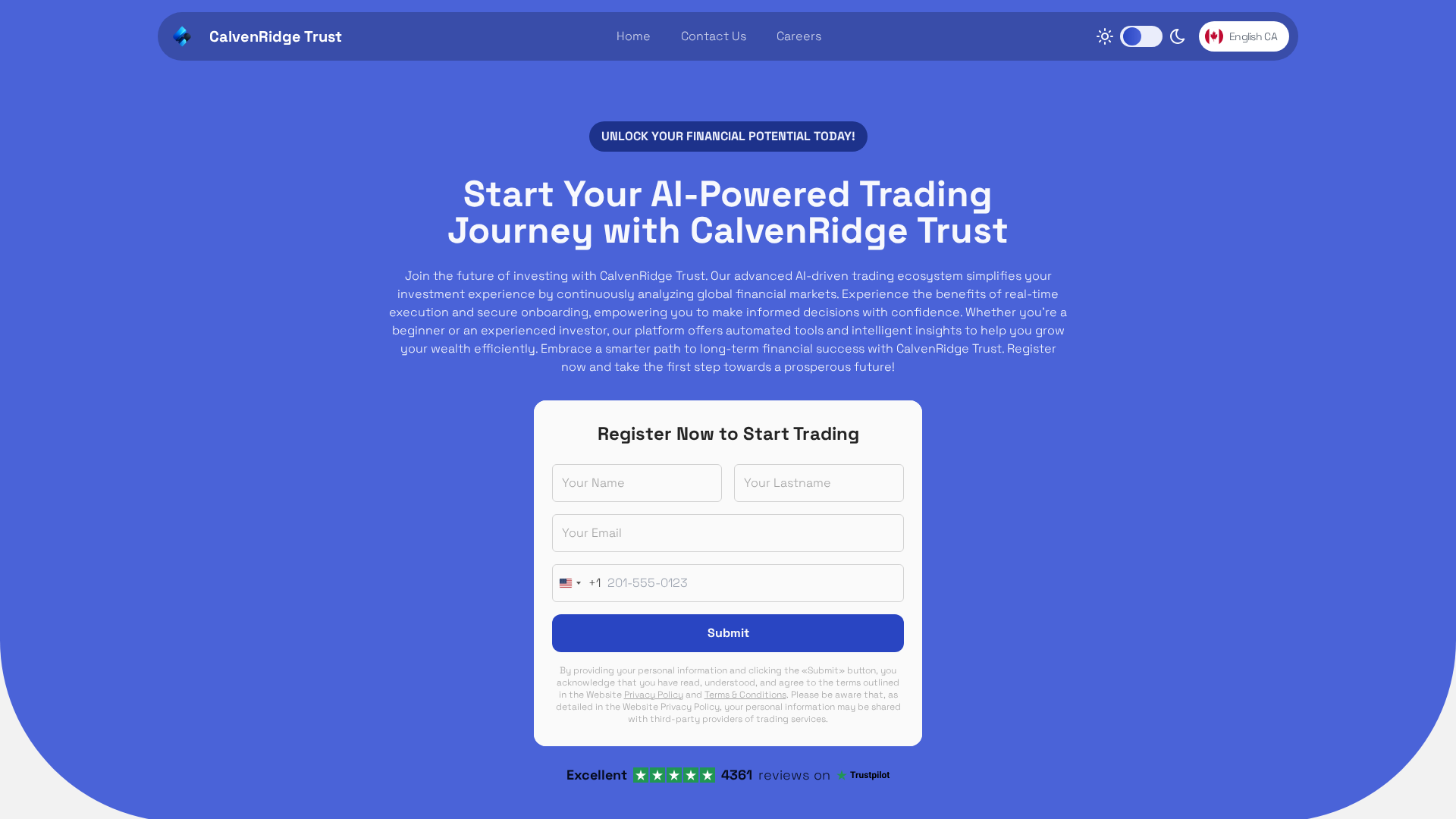 Screenshot of calvenridge-trust.co.com