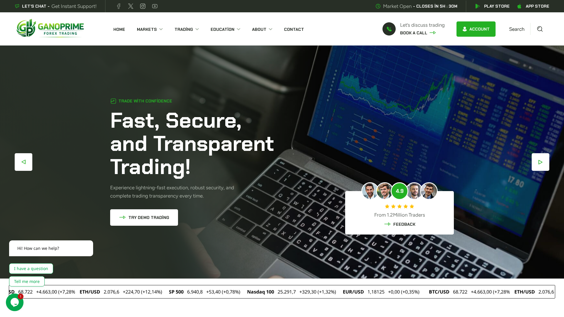 Screenshot of ganoprime.com