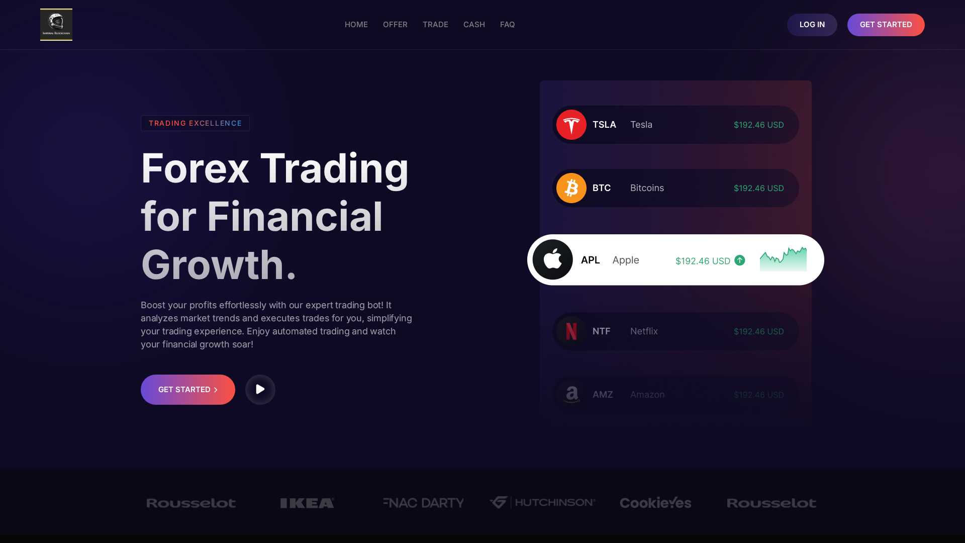 Screenshot of imperialcrypto.live