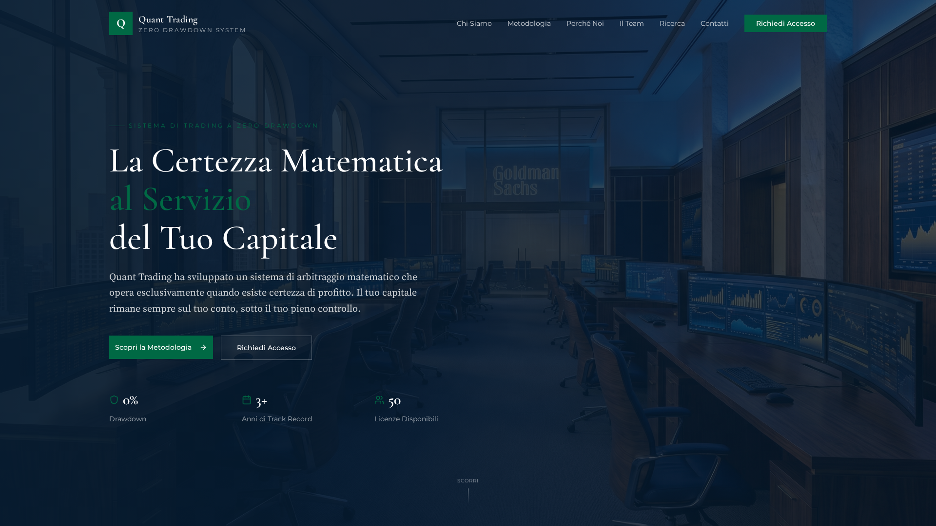 Screenshot of quant-trading.biz